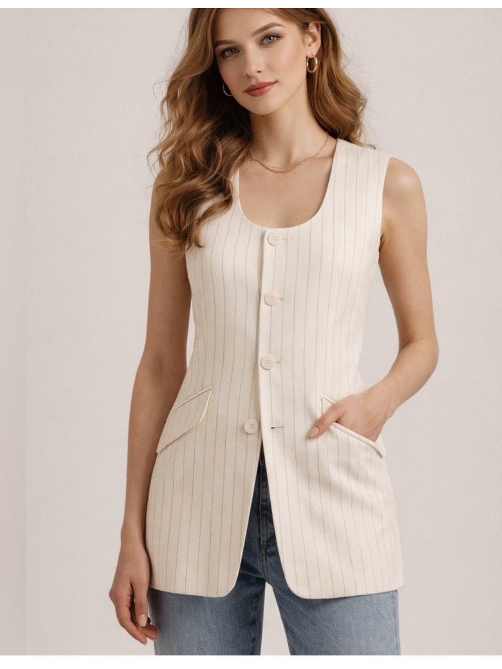 Favorite Daughter The Diana Pinstripe Vest